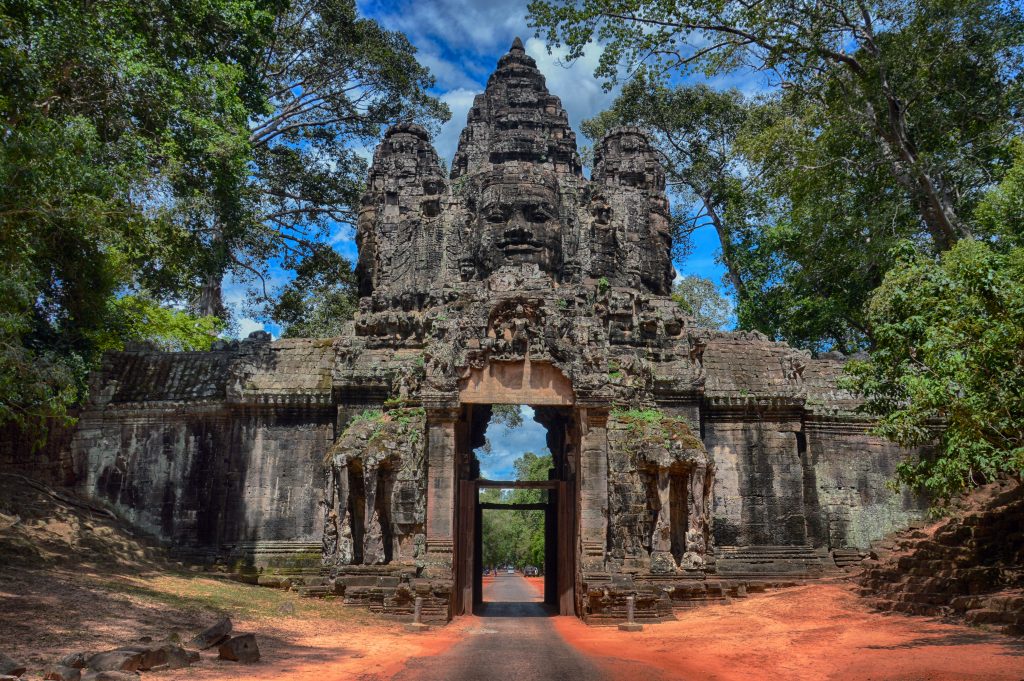 Lune de miel février portes d'Angkor au Cambodge