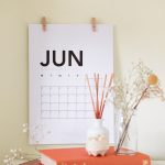 Voyage de noces en juin - Page de calendrier