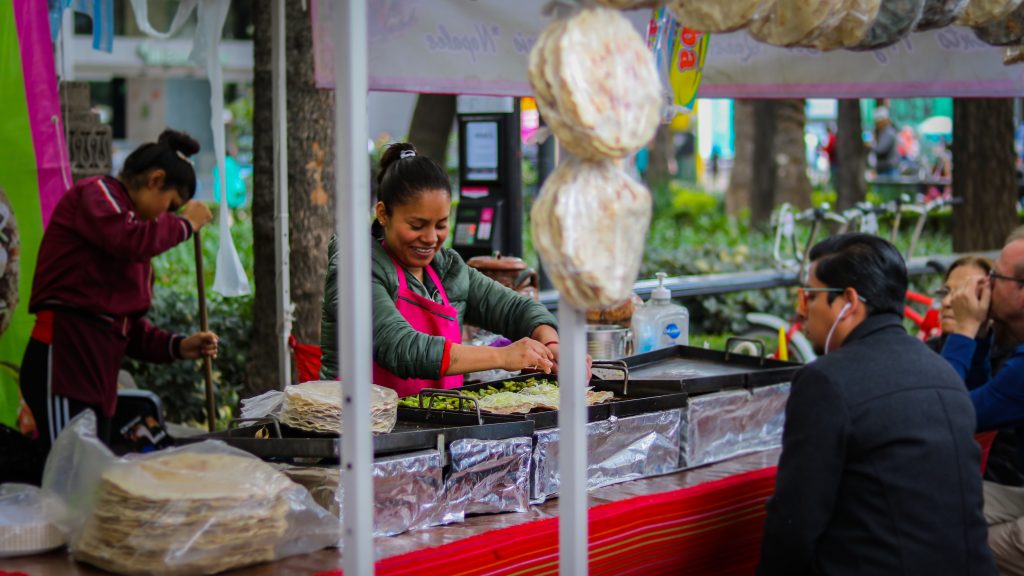 Voyage au Mexique - Stand de cuisine de rue